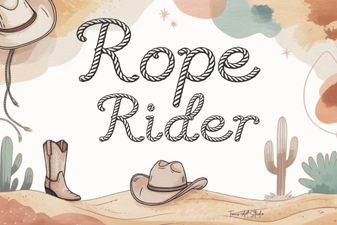 Rope Rider Font Design and Creative Uses