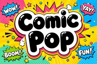 Comic Pop Font for Creative Design Projects