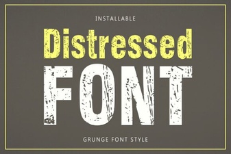 Distressed Font Design Trends 2024
