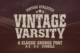Vintage Varsity Font for Creative Projects