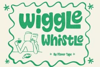 Wiggle Whistle Font Creative Design Ideas