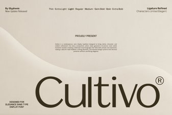 Cultivo Font Design Trends and Creative Uses