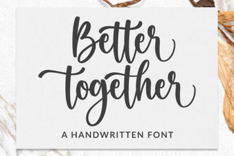 Better Together Font Design Ideas